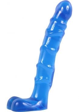 Raging Hard Ons Slim Line Anal Series Ass Play Ballsy Dong 7 Inch Blue
