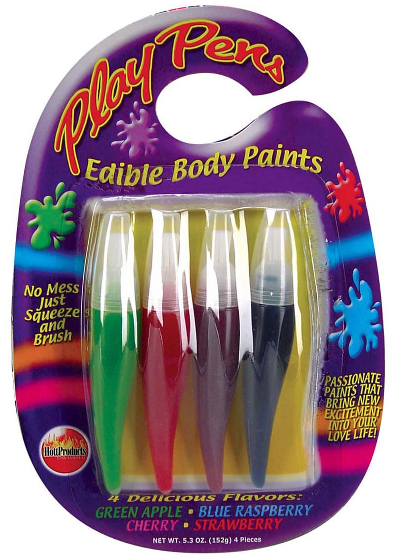 Play Pens Edible Body Paint Brushes 4 Delicious Flavors from Cherry Pie  Online
