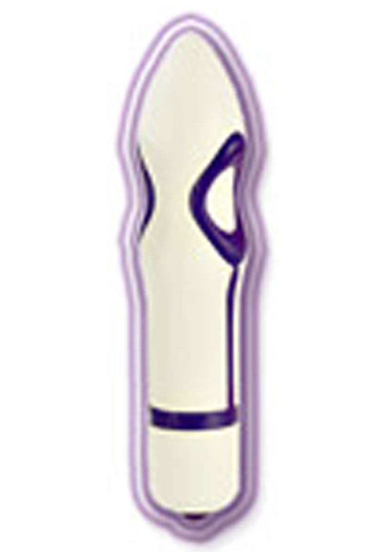 My Private O Massager 2.75 Inch White with Purple Waterproof