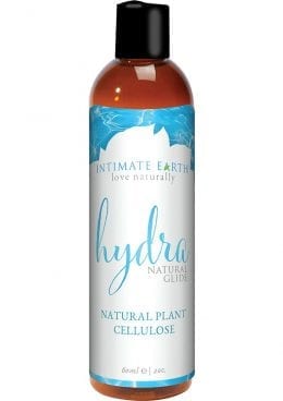 Intimate Earth Hydra Natural Glide Water Based Natural Plant Cellulose Lube 2 Ounce