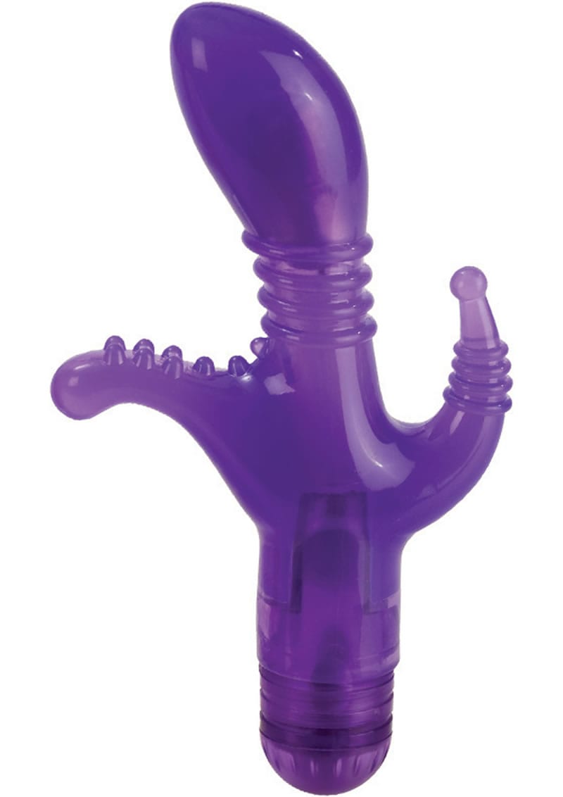 TRIPLE TEASE WATERPROOF 3 INCH PURPLE