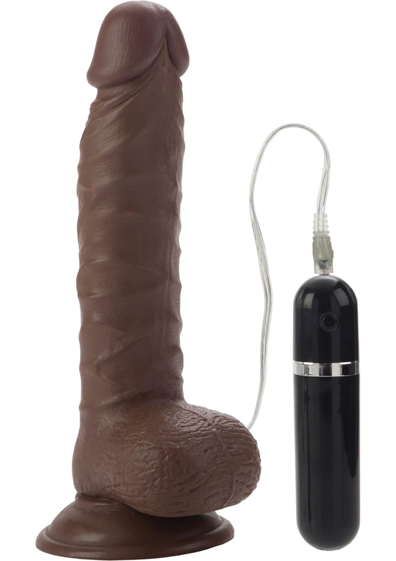 Mr Just Right Elite Eight Dong Vibrator 8.5 Inch Brown