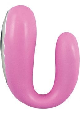 Surenda Silicone Oral Vibe Rechargeable 5 Function Waterproof Pink 2.25 Inch