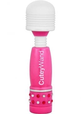 Play With Me Silicone Cutey Wand Mini Massager Pink 4 Inch