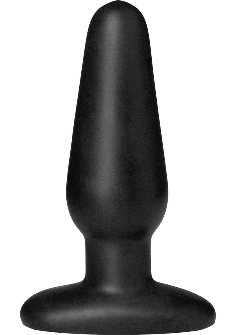 Platinum Silicone Anal plug Black 4 Inches