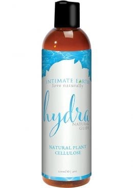 Intimate Earth Hydra Natural Glide Water Based Natural Plant Cellulose Lube 4 Ounce