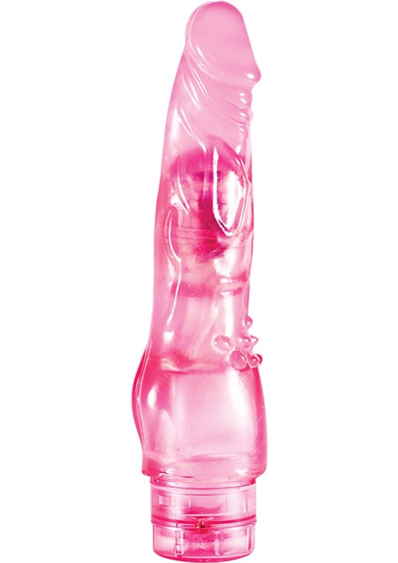 B Yours Vibe 04 Realistic Jelly Vibrator Waterproof Pink 8 Inch