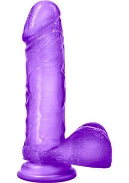 B Yours Sweet N Hard 02 Realistic Dong With Balls Purple 7.75 Inch