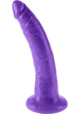 Dillio Realistic Slim Dildo Purple 7 Inches