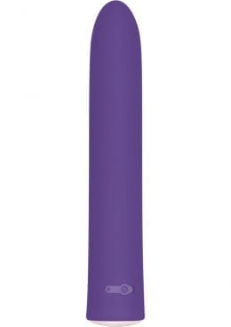 7 Function Rechargeable Slim Vibrator Waterproof Purple