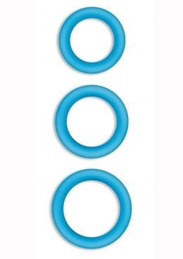 Firefly Halo Silicone Cock Ring Blue Small
