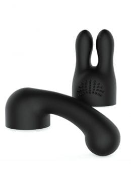 Bodywand Curve Attachment Set Silicone Attachment Black