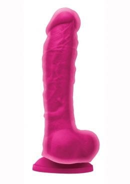 Colours Dual Density 8 Non Vibrating Silicone Pink