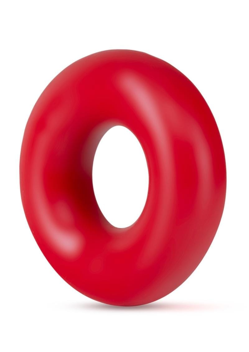 Stay Hard Donut Rings Oversized Cockring Non Vibrating Red