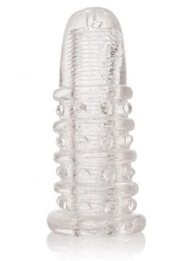 Universal Stimulator Multi Purpose Sleeve And Masturbator Reversible 4.5 Inch Clear