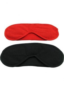 Pleasure Masks 2 Pack Universally Sized for Him and Her Red and Black