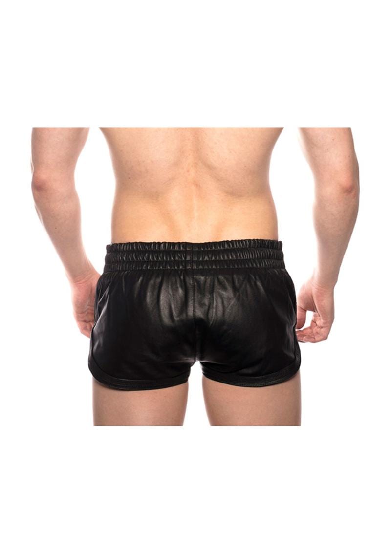 Prowler Red Leather Sport Shorts Blk Xs