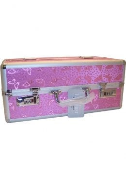 Lockable Vibrator Case Large Pink