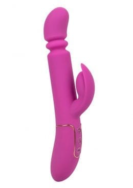 Shameless Slim Player Silicone Rechargeable Rabbit Vibrator - Fuchsia