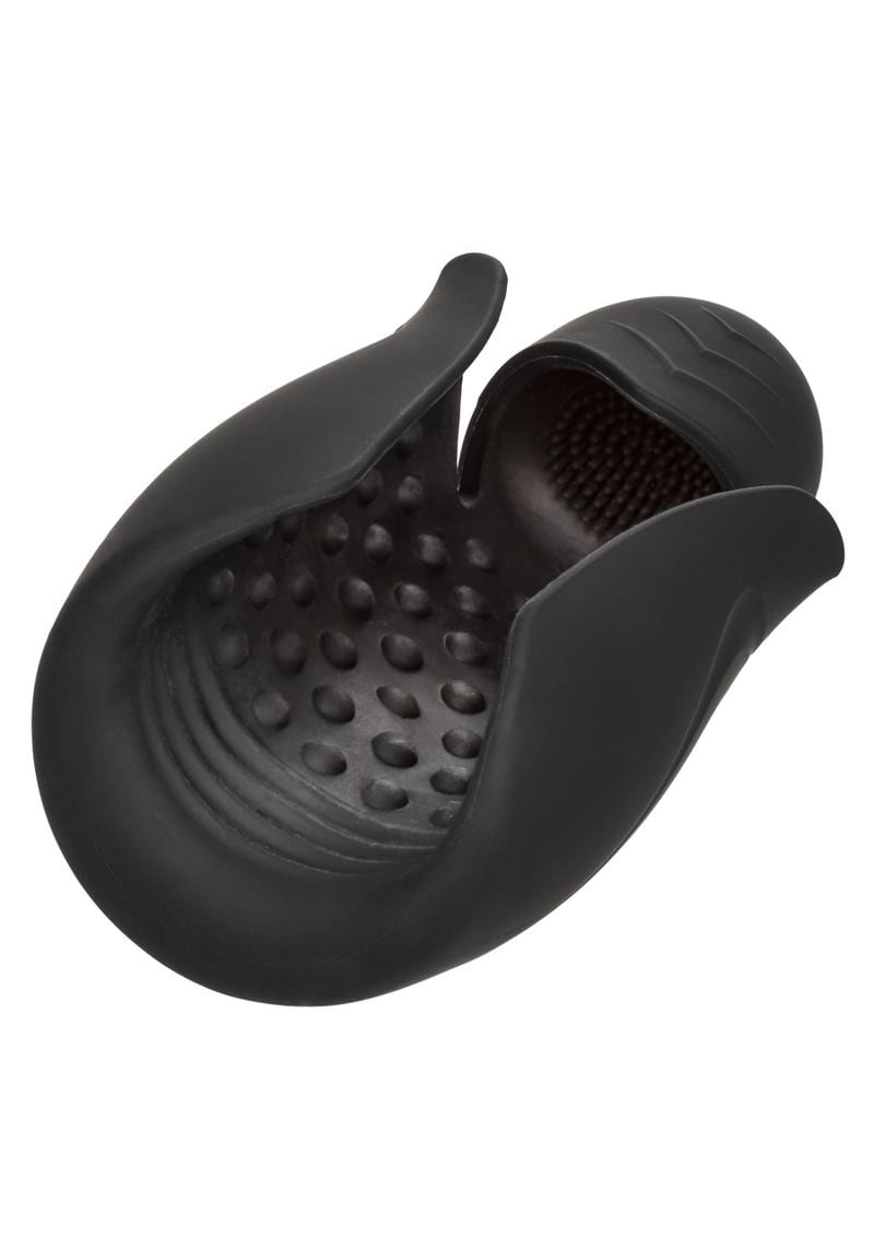 Optimum Power Elite Pro Stroker Silicone Rechargeable Masturbator - Black