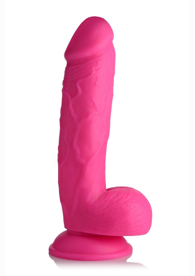 Pop Peckers Dildo with Balls 8.25in - Pink