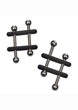 Nipple Grips Power Grip Crossbar Nipple Vices - Black/Silver