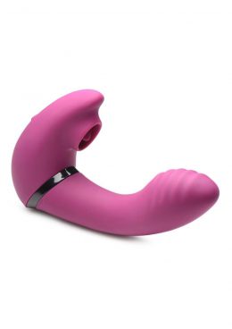 Inmi 180 Rotating Rechargeable Silicone Licking Vibrator - Pink