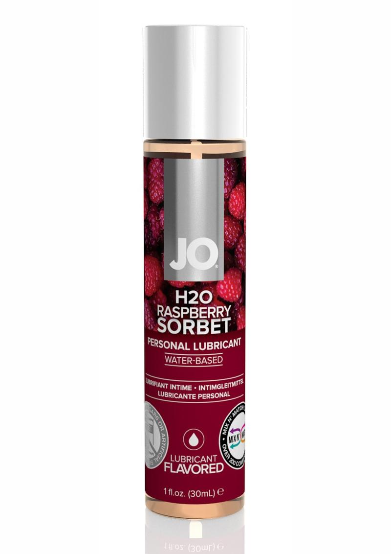 JO H2O Water Based Flavored Lubricant Raspberry Sorbet 1oz