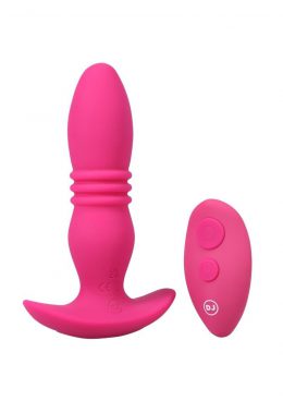 A-Play Rise Silicone Rechargeable Anal Plug with Remote Control - Pink