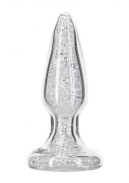 Pillow Talk Fancy Glass Anal Plug - Clear