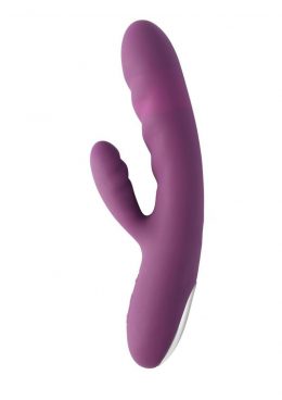 Svakom Avery Silicone Dual Stimulating Rechargeable Vibrator - Purple