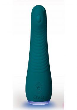 OVO Pheobe G-Spot Rechargeable Silicone Vibrator - Blue