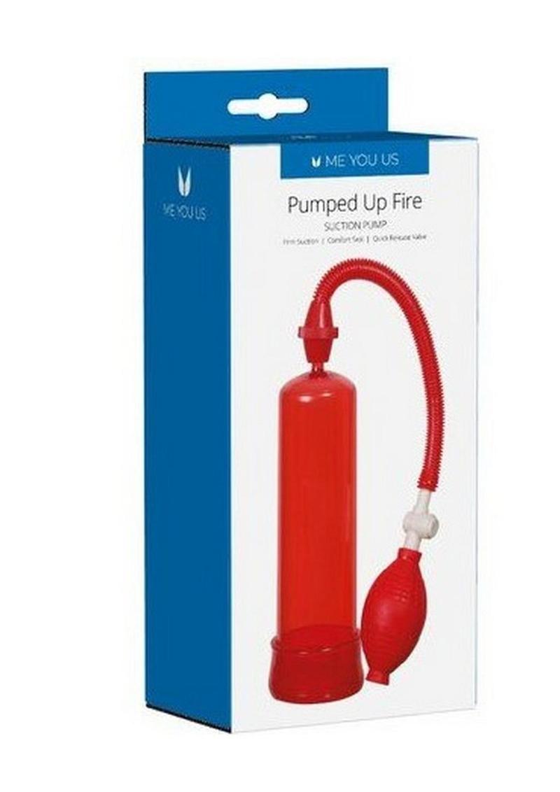 ME YOU US Pumped Up Fire Penis Pump - Red
