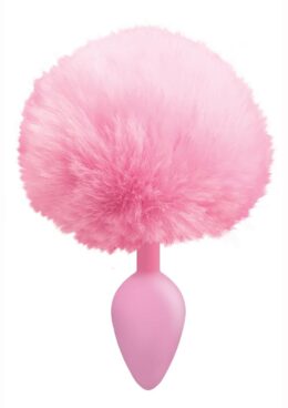 The 9`s - Cottontails Silicone Bunny Tail Butt Plug - Pink