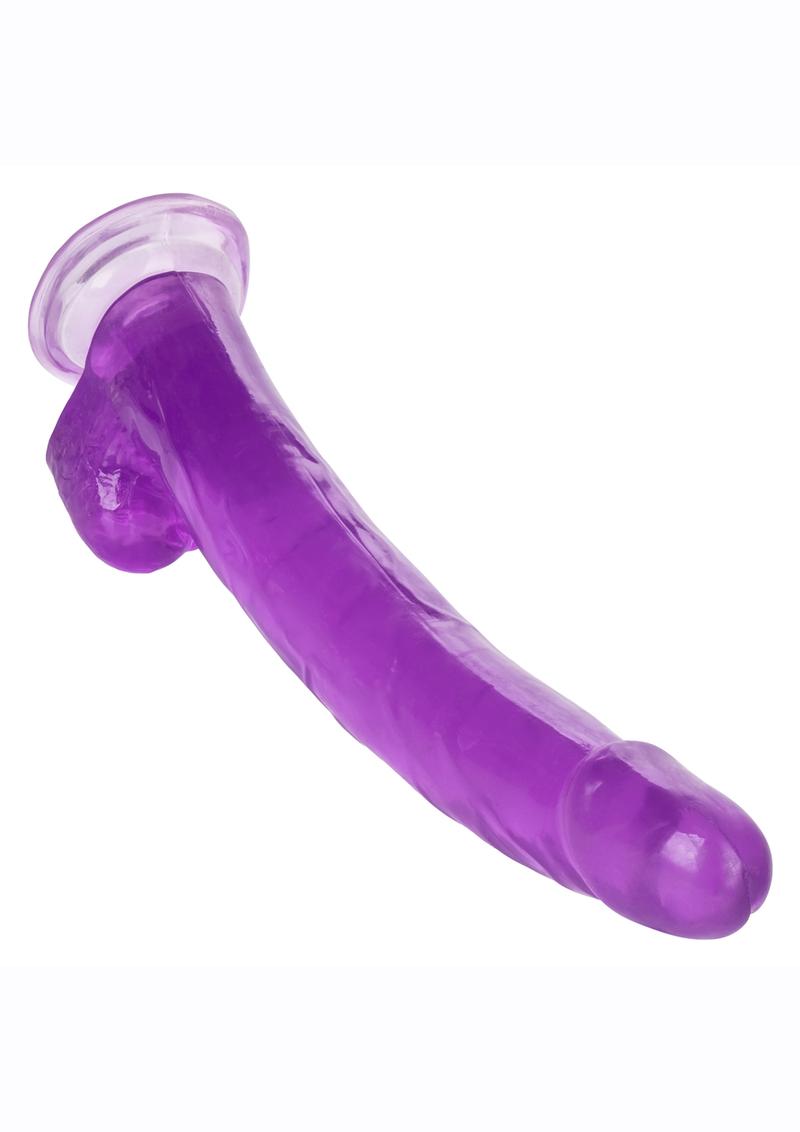 Size Queen Dildo with Balls 12in - Purple