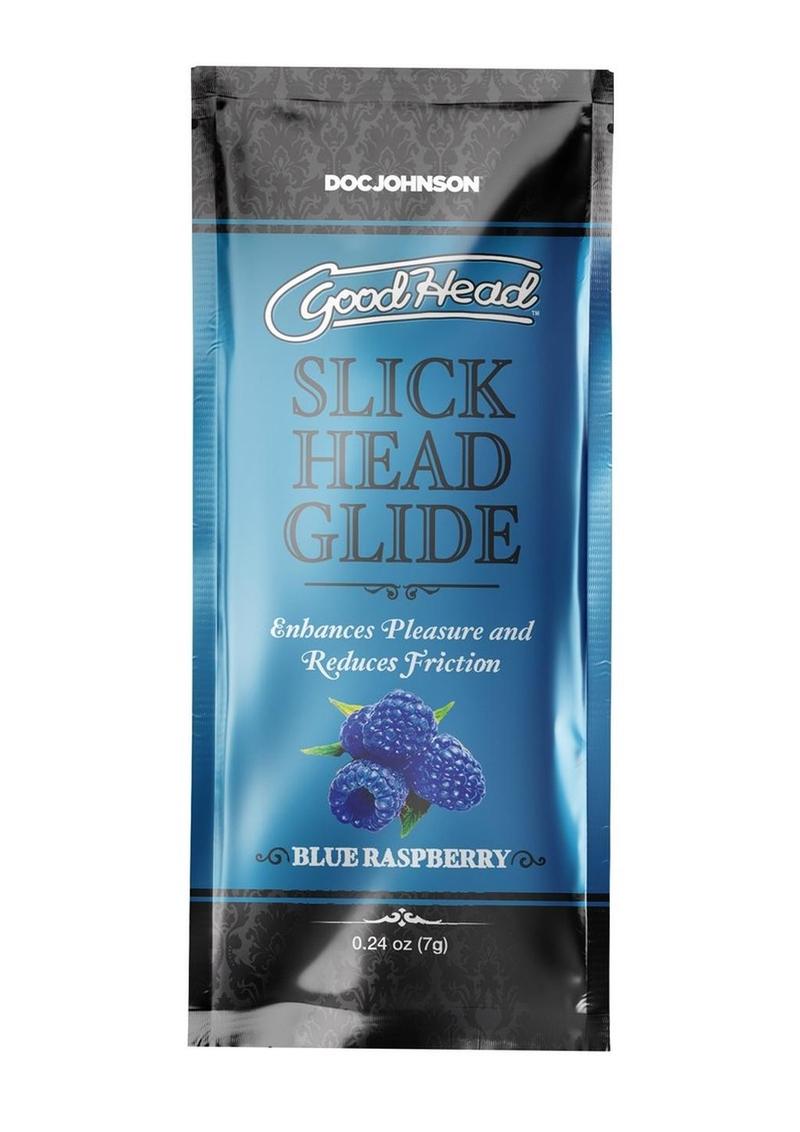 GoodHead Slick Head Glide .24oz Bulk (48 Pieces) - Blue Raspberry