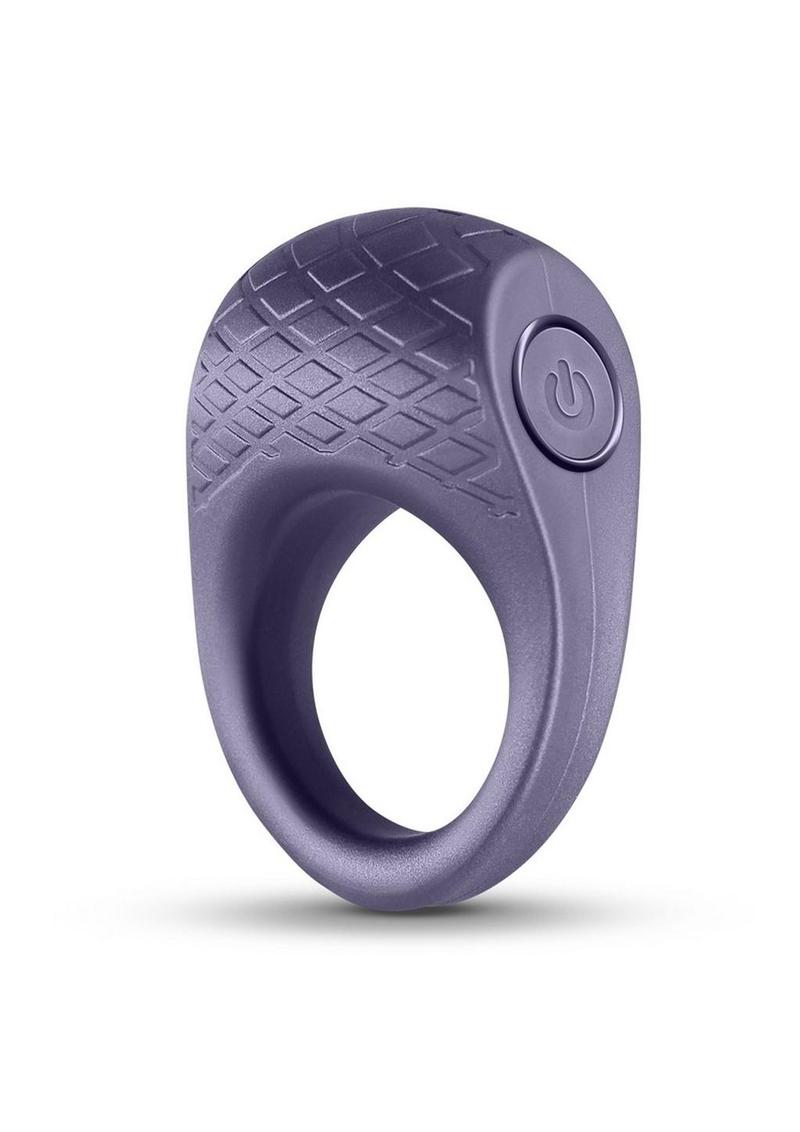 Seduction Levi Rechargeable Silicone Cock Ring - Gray