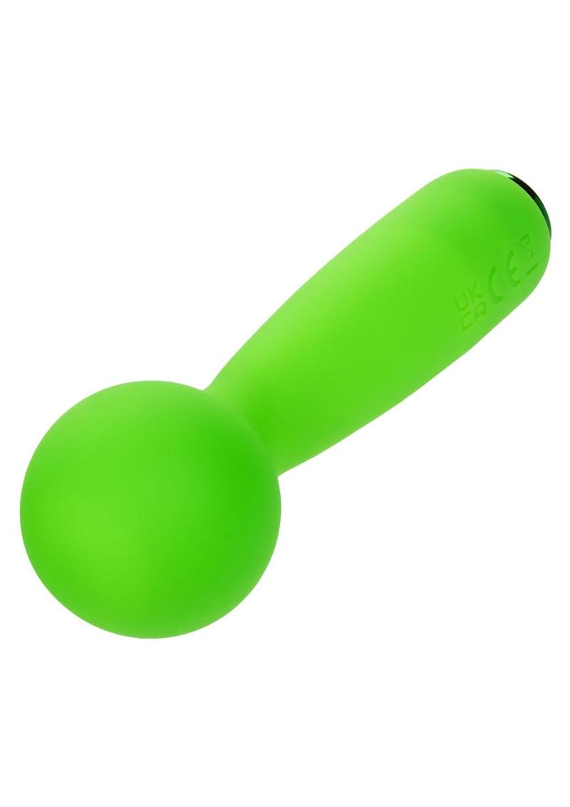 Neon Vibes The Bubbly Vibe Rechargeable Silicone Bullet Vibrator - Green