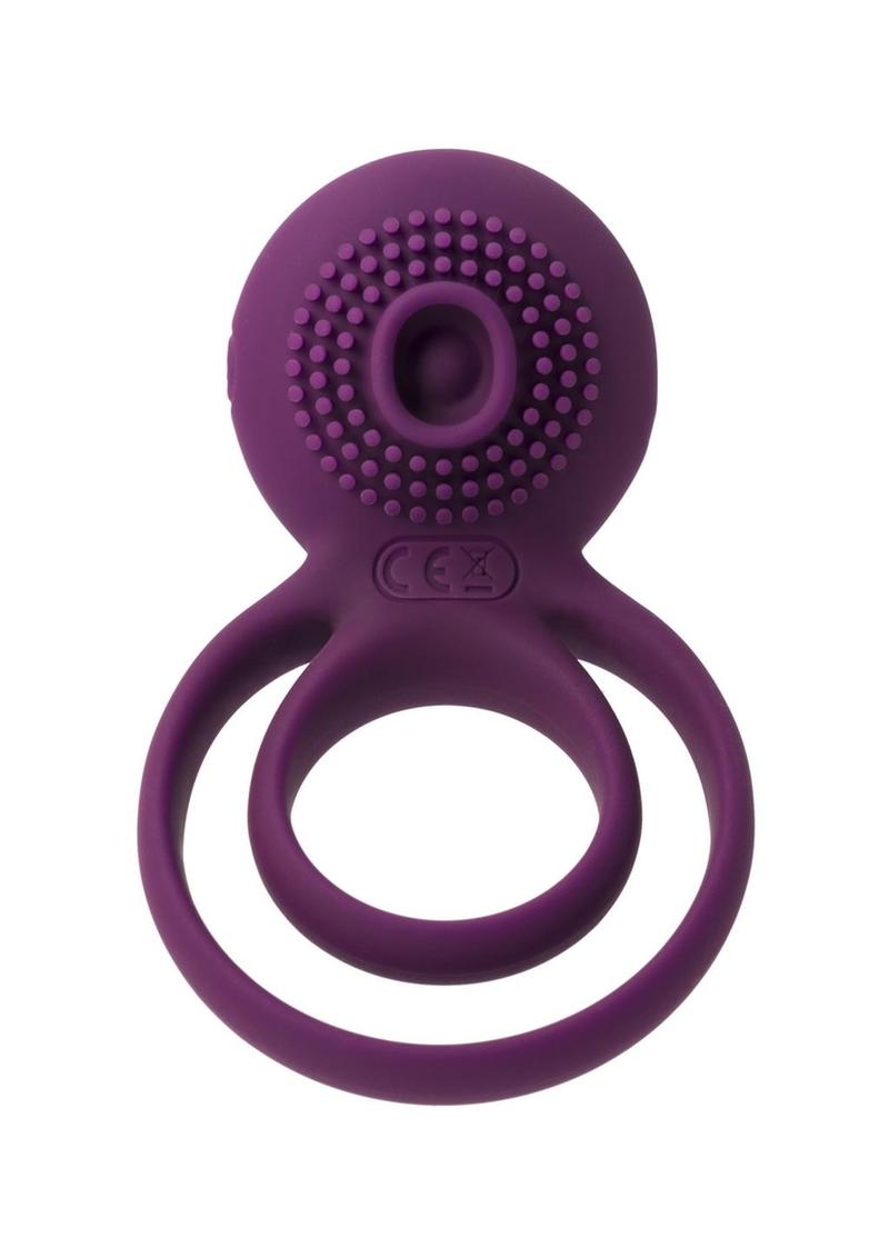 Svakom Tammy Silicone Rechargeable Clitoral Stimulator Couple`s Ring - Purple