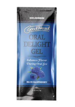 GoodHead Oral Delight Gel .24oz Bulk (48 Pieces) - Blue Raspberry