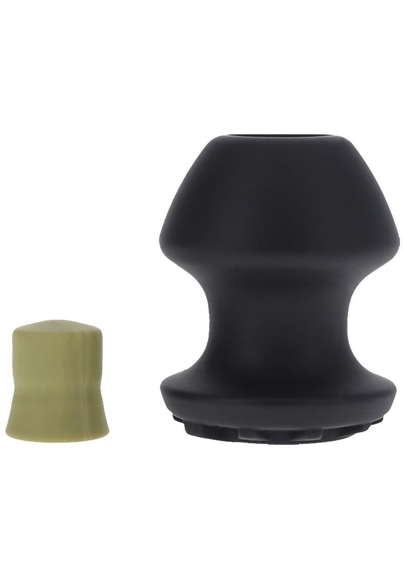 Fort Troff Kum Keeper Silicone Open End Anal Plug - Small - Black