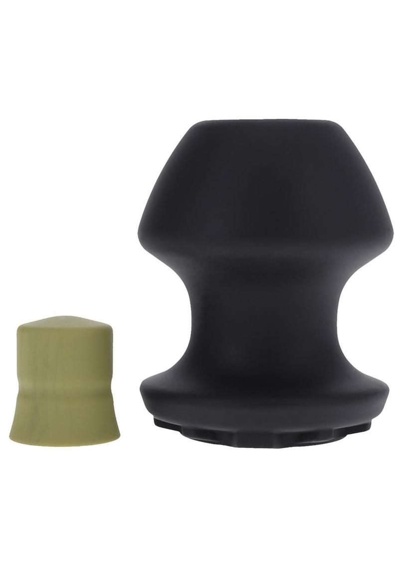 Fort Troff Kum Keeper Silicone Open End Anal Plug - Large - Black