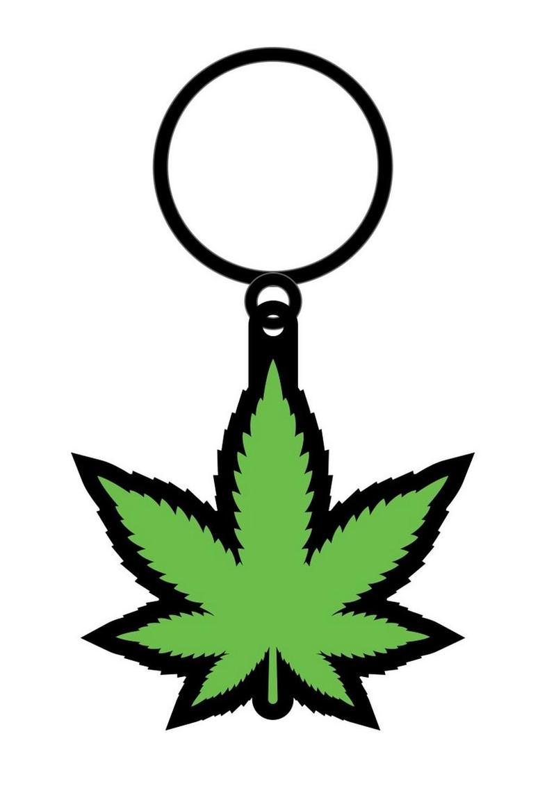 Leaf Green Keychain - Green/Black