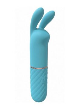 LoveLine Dona Mini Rabbit Silicone Rechargeable Vibrator - Blue