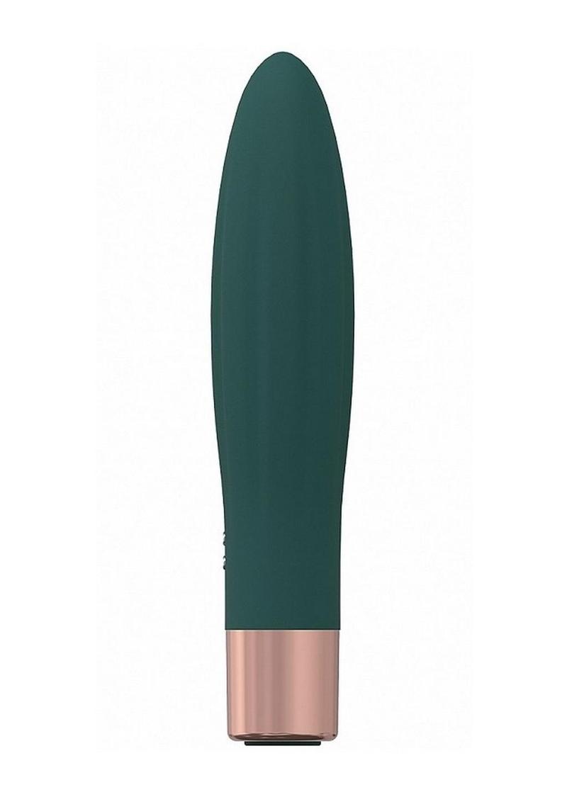 LoveLine Fame Silicone Rechargeable 10 Speed Mini Vibrator - Forest Green