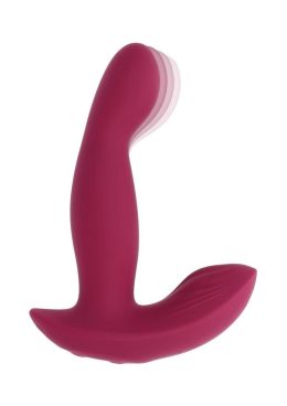 Come on Over Rechargeable Silicone Dual Vibrator with Remote Control - Red