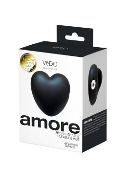 VeDO Amore Rechargeable Silicone Pleasure Vibrator - Black