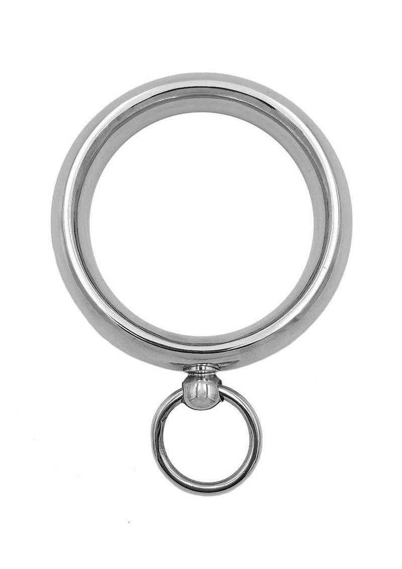 Stainless Steel Command Me Cock Ring 45mm - Silver